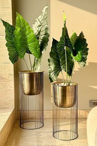 Home and Garden Decorative Iron Powder Coated Plants <b>Planter</b> with Stand - Product Image 2
