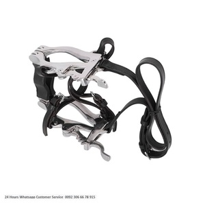 Instrumentos veterinarios Espéculo de boca de caballo con correas de cuero - Product Image 2