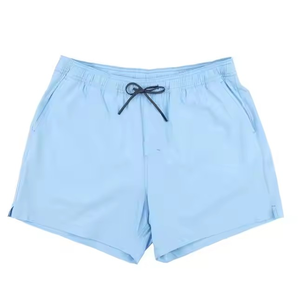 Pantalones cortos unisex de verano, pantalones cortos de playa de cintura media de secado rápido de estiramiento alto, logotipo impreso OEM, estilo informal de patrón sólido, recién llegado - Product Image 5