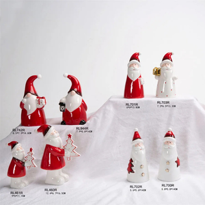 Papá Noel <span class=keywords><strong>de</strong></span> cerámica pintado a mano - Product Image 1