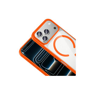 Coque en silicone liquide souple Premium Orange compatible MagSafe pour iPhone 11 Pro et XR, protection de style Ins - Product Image 5