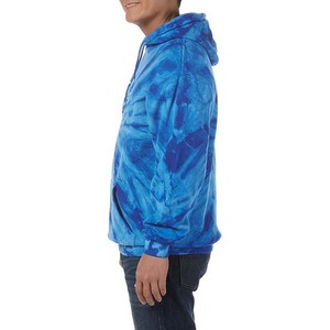 100% coton Streetwear fabricant de vêtements Vintage bleu sweats à capuche sweats logo personnalisé Vintage Sublimation imprimé basiques - Product Image 5