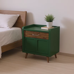 100% madera de teca diseño moderno hecho en Indonesia mesita de noche para muebles para el hogar, muebles de dormitorio de apartamento - Product Image 1