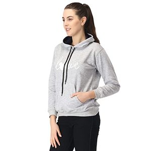 Girls Love Print Fleece Fabric <b>Hoodie</b> - Product Image 3