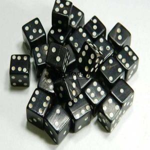 Ensemble de 7 dés polyédriques en corne de luxe pour jeux de société, collectionneurs de RPG, fabriqués à la main, durables, élégants, Tradebyd - Product Image 1
