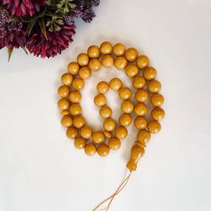 Misbaha de ámbar báltico color caramelo, 45 cuentas redondas de ámbar natural, cuentas de 15 mm, Ramadán; Envío internacional exprés - Product Image 4