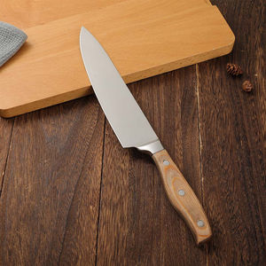 Cuchillo de Chef Profesional en Oferta, Acero Inoxidable con Alto Contenido de Carbono y Mango de Madera, Herramienta de Cocina Extremadamente Afilada - Product Image 3