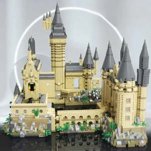 For Lego Modern Mog Chteau De Poudlard Construction Toy ABS <b>Plastic</b> <b>Blocks</b> DIY Electronic Educational Architecture Model Set - Product Image 3