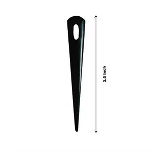 Aiguilles à tricoter en corne de buffle fabriquées à la main avec double pointe adaptées aux magasins de fils et de fibres - Product Image 2