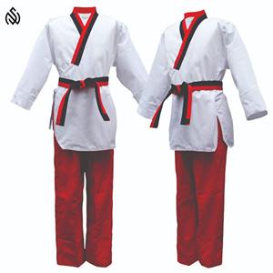 Vente en gros d'uniforme de taekwondo grande taille fabriqué en usine avec logo personnalisé vêtements d'arts martiaux jiu jitsu kimono uniforme de taekwondo - Product Image 1