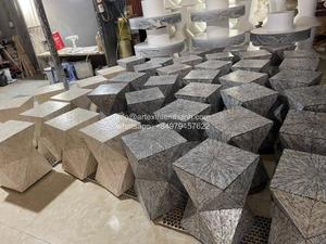 เก้าอี้แบบฝัง capiz ทรงกลมสุดหรูโต๊ะแบบปรับได้สำหรับห้องนั่งเล่นหรือห้องนอน - Product Image 5