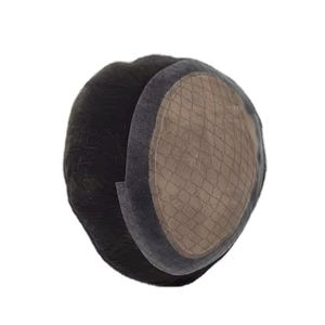 Perruque toupet en cheveux humains 100% soie Pro Remy Virgin Raw Taz Indian Hair - Product Image 4