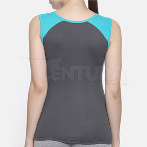 Camiseta sin Mangas para Mujer, Transpirable, de Secado Rápido, Informal, para Gimnasio, Fitness, Deporte, Tejido de Lona, Elegante, al Mejor Precio - Product Image 3
