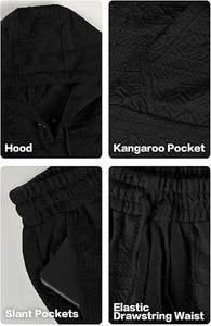 Conjunto Deportivo de Invierno Unisex de Forro Polar Transpirable, Impresión Digital Personalizada, Material de Spandex/Poliéster, Peso de Tela Personalizable, Sudadera con Capucha - Product Image 5