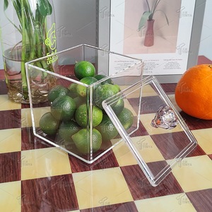 Rõ ràng <span class=keywords><strong>acrylic</strong></span> nhựa vuông Cube hộp nhỏ với nắp hộp lưu trữ tổ chức <span class=keywords><strong>Acrylic</strong></span> Hộp cho Sneakers - Product Image 5