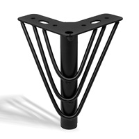 Pied de table conique moderne en métal plaqué or pour salon chambre à coucher pour cuisine canapé fer Oblique Design droit