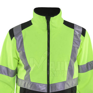 Chaqueta de Seguridad para la Construcción, Alta Visibilidad, Reflectante, Fluorescente, Impermeable, para Trabajo en Exteriores - Product Image 6