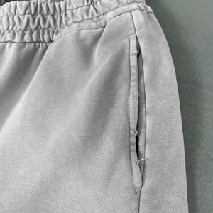 New Fashion Custom Sweatpants Breathable Wear-resistant Men Casual Cotton High Waist men pants washed - Product Image 4