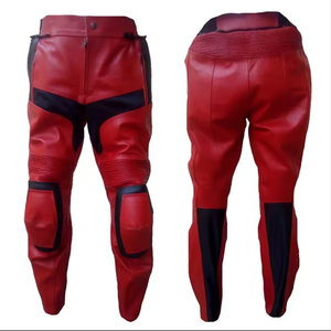 Combinaison de course en cuir pour moto personnalisée, combinaison de motard, cuir de vache avec protection, imperméable, coupe-vent, manches longues, unisexe - Product Image 1