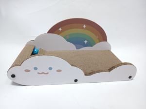 Wellpappe <span class=keywords><strong>Cat</strong></span> Claw Board Sofa <span class=keywords><strong>Cat</strong></span> Scratching Board Extra großes Rainbow Cloud Sofa Haustier bett - Product Image 6