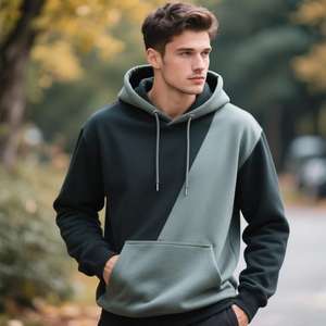 Sweats à capuche de haute qualité pour hommes, 100% coton premium, anti-froissement, séchage rapide, couleur personnalisée, logo brodé - Product Image 5