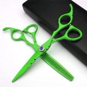 Professional Hair Thinning Scissors Stainless Steel Blade Tip Medium Handle Right Handed Salon Use by Morgans Industries - Product Image 2
