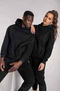 Survêtement de jogging à grande poche et fermeture éclair, vestes en coton à capuche, survêtement 2 pièces à fermeture éclair complète - Product Image 3