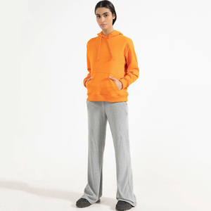 Sweat-shirts à capuche courts en molleton 100% coton imprimés sur mesure par le fabricant, style sport d'hiver pour femmes, broderie sur le devant - Product Image 2