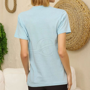 Camiseta de Verano para Mujer, Diseño 2025, Tejido de Lona Transpirable y Ecológico, Ropa Casual de Alta Calidad en Venta - Product Image 3