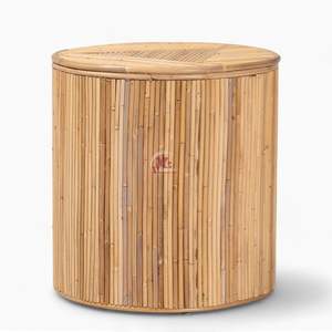 Table basse ronde en rotin Vente en gros Bon prix Meubles artisanaux en rotin et osier Conception personnalisée en rotin du Vietnam - Product Image 1