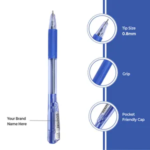 사무실 및 학교 용 그립이있는 도매 판촉 플라스틱 젤 펜 | 새로운 프로모션 저렴한 가격 학생용 볼펜