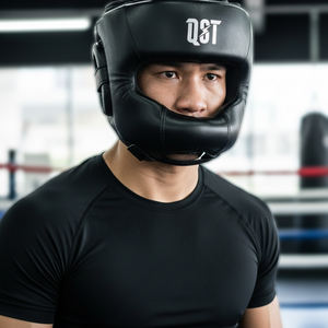 Professional DUAL SPORT Boxing <b>Training</b> <b>Head</b> Guard PU Leather Unisex Custom Logo Design QST INTERNATIONAL - Product Image 5