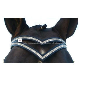 Superbe qualité décorée cuir cheval bride sourcil bande Logo personnalisé équipement d'équitation - Product Image 4