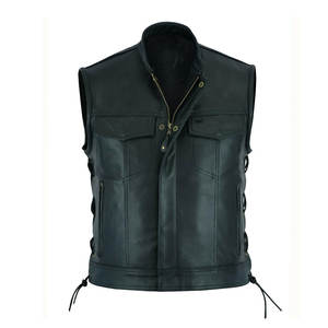 Chaleco de cuero ligero de talla grande para hombre, estilos de jugador, ropa exterior de invierno informal transpirable, a prueba de viento, impermeable, ajuste cómodo - Product Image 1