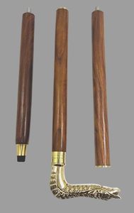 Traditional Handicraft <b>Walking</b> <b>Stick</b> - <b>Men</b> Derby Canes and Wooden <b>Walking</b> <b>Stick</b> <b>for</b> <b>Men</b> and Women - 36" Brown Wood Brass Handle - Product Image 2
