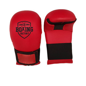 Logo personnalisé de l'usine de gants pakistanais gants de karaté MMA professionnels en cuir PU prix de gros pour les arts martiaux et la boxe - Product Image 1
