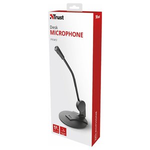 Primo <b>Desk</b> Wired Microphone For Pc <b>Black</b> 1.8m Condenser Mini Jack 3.5 Mm - Product Image 2