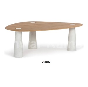 Mesa de 2 niveles pintada a mano de madera de mango gris para Home Hotel & Restaurant - Product Image 2