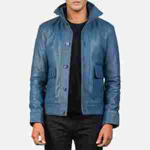 Veste de course personnalisée et élégante pour hommes en cuir véritable avec patchs en chenille brodés veste de moto - Product Image 2