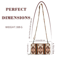 Luxe bohème femmes pochettes carte de crédit porte-monnaie dames bracelet portefeuille fronde bandoulière aztèque sac