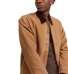 Chaqueta de trabajador de lona pesada con logotipo personalizado OEM con chaqueta de trabajador vintage Chaqueta de lona para hombre - Product Image 5