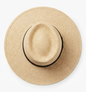 Wholesale Custom Women's & <b>Men's</b> Natural Straw Panama <b>Hat</b> Wide Brim Ribbed <b>Sun</b> <b>Hat</b> with Ribbon for Beach Travel Outdoor - Product Image 2