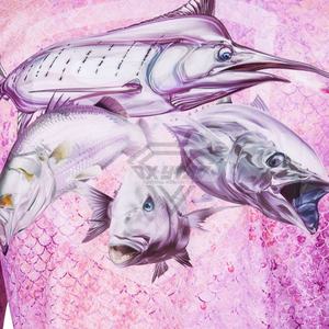 Polo de Pesca de Alto Rendimiento con Protección Solar UPF 50+, Sublimación de Camuflaje OEM de Alta Calidad, Secado Rápido, 100% Poliéster - Product Image 3