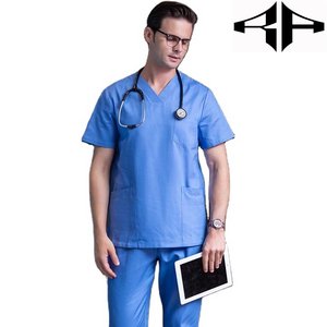 Uniformes de enfermería para hombre con logotipo personalizado de alta calidad, uniformes hospitalarios de verano con estilo y tela tejida, el mejor diseño nuevo - Product Image 3