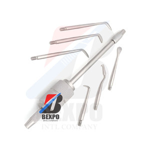 Removedor de corona dental con accesorio de doble cara con 5 insertos Manual de acero inoxidable - Product Image 1