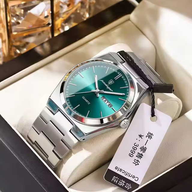 Hot Sale Top Brand Luxury Quartz Watch Stainless Steel Luminous Waterproof Leisure Business Men Watches