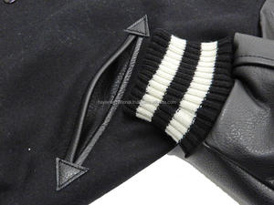 Vestes de baseball vintage à col montant avec logo brodé en chenille personnalisé pour hommes - Product Image 5