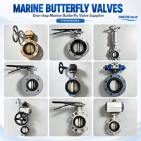 Vanne papillon marine concentrique en bronze aluminium, corps en fonte ductile, joint souple EPDM, pour eau de mer