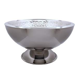 <b>Deep</b> stainless steel serving <b>bowl</b> suitable for mixing tossing and serving leafy preserving freshness for extended durations - Product Image 4