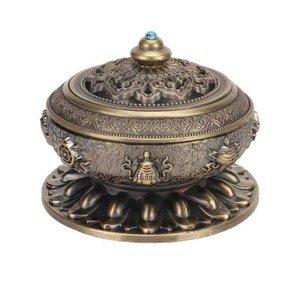Vintage Style Brass Antique Attractive Look Tabletop <b>Home</b> & Hotel Fragrance Supplies Incense Bakhoor Burner and Holder - Product Image 1